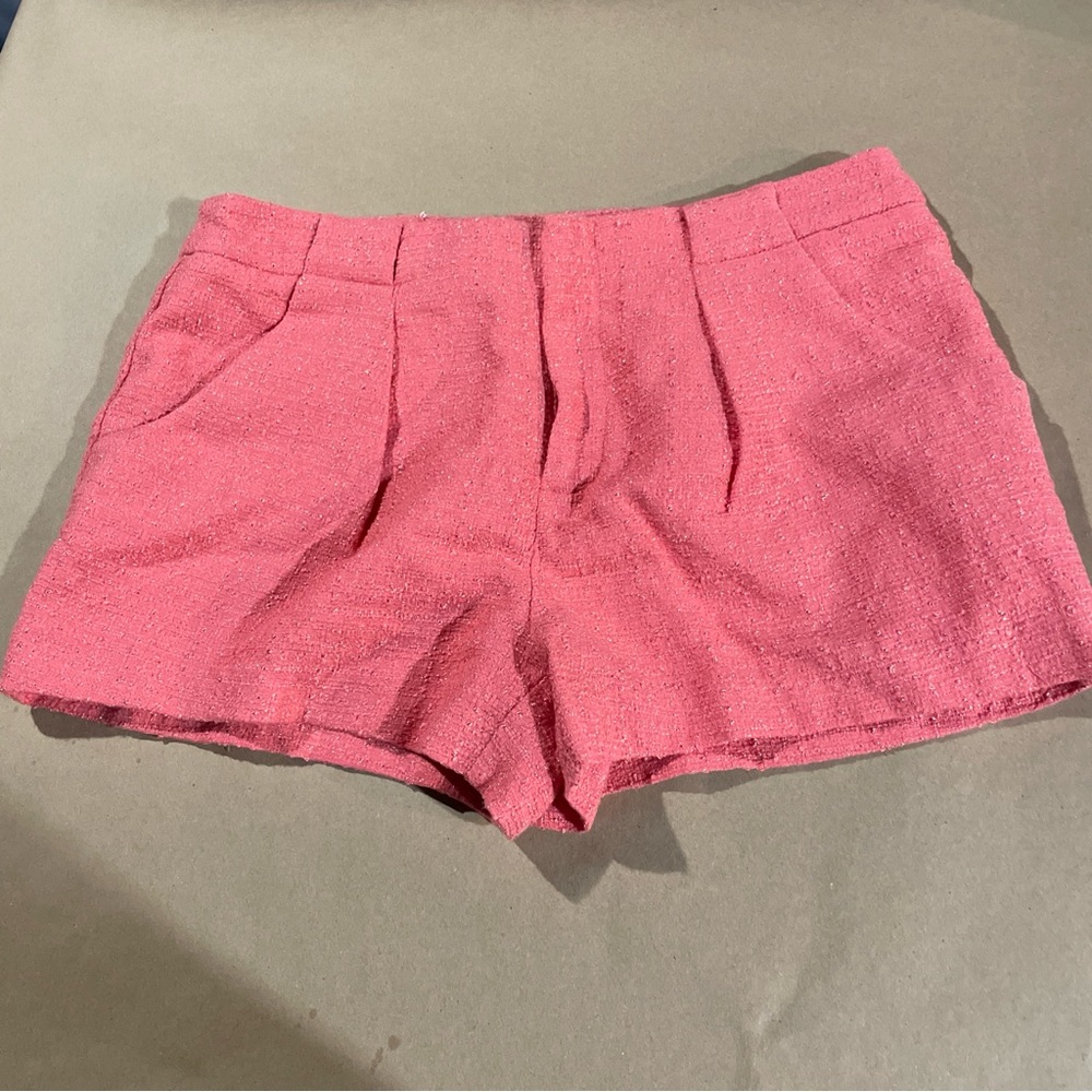 Forever 21 Womens Medium Peach Sparkle Shorts